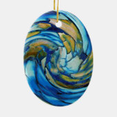 Blue N Gold Dolphin vs Eagle Ornament (Achterkant)