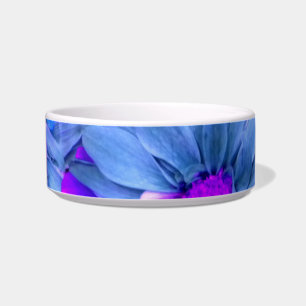 Blue N Paars Daisies Bouquet (Pet) Bowl Voerbakje