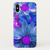 Blue N Paarse Daisies Case-Mate iPhone Case (Achterkant)