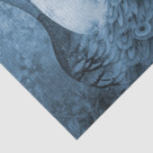 Blue n White Floral Peacock Chinoiserie Decoupage Tissuepapier (Detail)