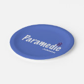BLUE  naam Paramedic Papieren Bordje (Gekanteld)