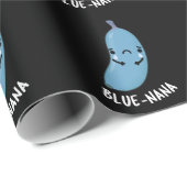 Blue-nana Funny Banana Pun Dark BG Cadeaupapier (Rol Hoek)