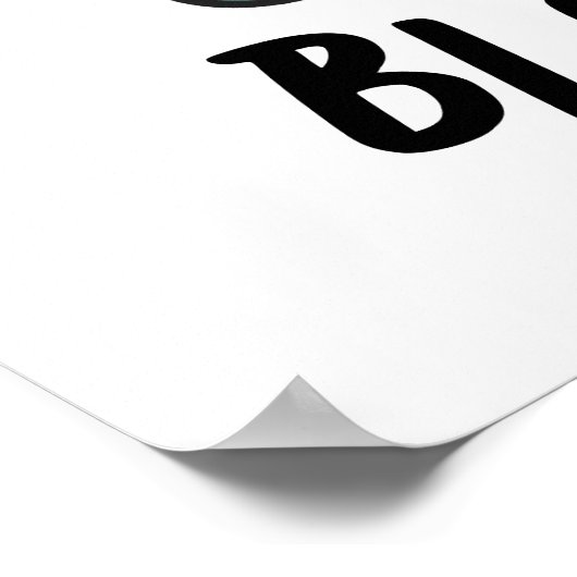 Blue-nana Funny Banana Pun Poster (Hoek)