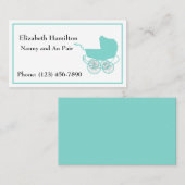  Blue Nanny Au Pair Visitekaartje (Voorkant / Achterkant)