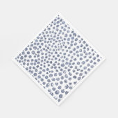 Blue Napkins Handschilderde Waterverf Blueberry Servet (Hoek)