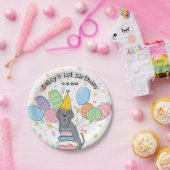 Blue Napolitan Mastiff Dog Verjaardagsfeest Papieren Bordje (Feest)