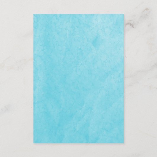 Blue Narwhal Baby Luier Raffle Spel Informatiekaartje (Achterkant)