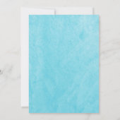 Blue Narwhal Baby shower Bingo Game Kaart (Achterkant)