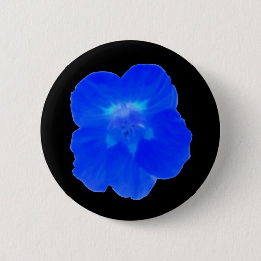 Blue Nasturtium Button (Voorkant)