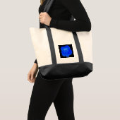 Blue Nasturtium Canvas tas (Voorkant (product))