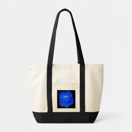 Blue Nasturtium Canvas tas (Voorkant)