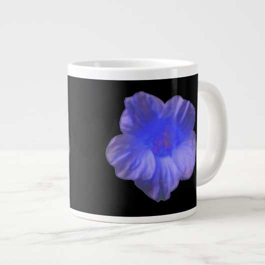 Blue Nasturtium Flower Mok (Voorkant rechts)