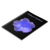Blue Nasturtium Flower Notitieboek (Linkerzijde)