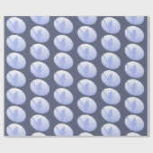 Blue Natuur Peaceful Animal Bird Silhouette Cadeaupapier (Vlak)