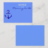 Blue Nautical Advice for the mammams to be Kaart (Voorkant / Achterkant)