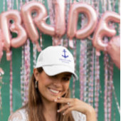 Blue Nautical Anchor Beach Destination Wedding Trucker Pet