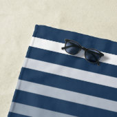 Blue Nautical  Anchor Jouw naam of Boat Strandlaken (In situ)