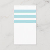 Blue Nautical Anchor Monogram Visitekaartje (Achterkant)