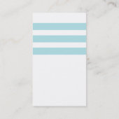 Blue Nautical Anchor Monogram Visitekaartje (Achterkant)