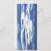 Blue Nautical Coastal Zee Vrijgezellenfeest Menu K Kaart (Achterkant)