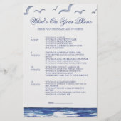 Blue Nautical Coastal Zee Wat staat er op het tele (Voorkant)