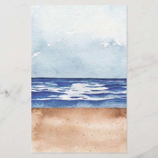 Blue Nautical Coastal Zee Whats op uw portemonnee  (Achterkant)