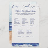 Blue Nautical Coastal Zee Whats op uw portemonnee (Voorkant / Achterkant)