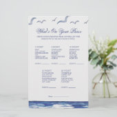 Blue Nautical Coastal Zee Whats op uw portemonnee (Staand voorkant)