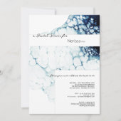 Blue Nautical Destination Vrijgezellenfeest Kaart (Voorkant)