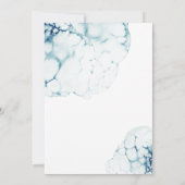 Blue Nautical Destination Vrijgezellenfeest Kaart (Achterkant)