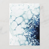 Blue Nautical Destination Wedding Advieskaart (Achterkant)