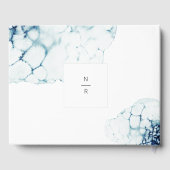 Blue Nautical Destination Wedding Gastenboek (Achterkant)