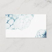 Blue Nautical Destination Wedding Well Wishing Wel Informatiekaartje (Achterkant)