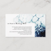 Blue Nautical Destination Wedding Well Wishing Wel Informatiekaartje (Voorkant)