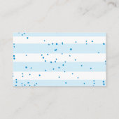 Blue Nautical Diaper Raffle Ticket Informatiekaartje (Achterkant)