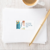 Blue Nautical Monogram Etiket (Insitu)