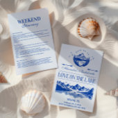 Blue Nautical Party Theme Kaart