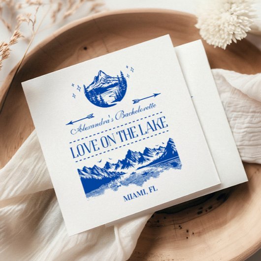 Blue Nautical Party Theme Servet