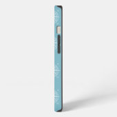 Blue Nautical Sailing Compass iPhone Hoesje (Linkerkant)