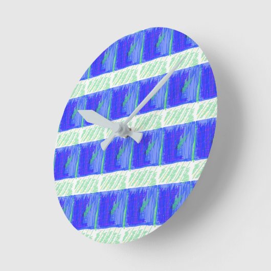 Blue Nautical Theme Wall Clock Ronde Klok (Hoek)