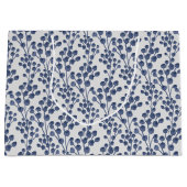 Blue Navy Botanical Groot Cadeauzakje (Voorkant)