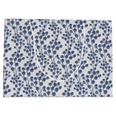 Blue Navy Botanical Groot Cadeauzakje (Achterkant)