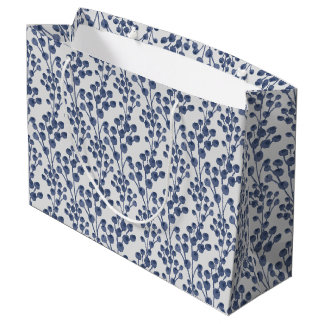 Blue Navy Botanical Groot Cadeauzakje