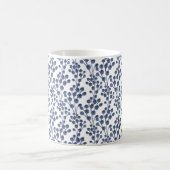 Blue Navy Botanical Koffiemok (Center)