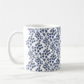 Blue Navy Botanical Koffiemok (Links)