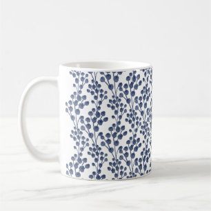 Blue Navy Botanical Koffiemok