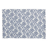 Blue Navy Botanical Kussensloop (Voorkant)