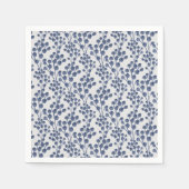 Blue Navy Botanical Servet (Voorkant)