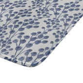 Blue Navy Botanical Snijplank (Hoek)