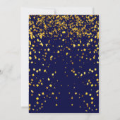 Blue Navy Charity Ball Corporate Fundraising Party Kaart (Achterkant)